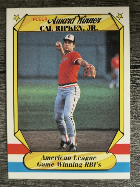 1987 Fleer Award Winners #33 Cal Ripken