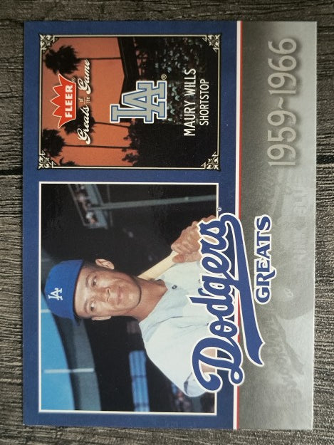 2006 Greats of the Game Dodger Greats #MW Maury Wills