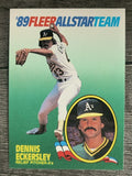 1989 Fleer All-Stars #4 Dennis Eckersley