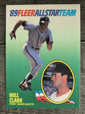 1989 Fleer All-Stars #3 Will Clark