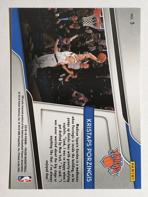 2018-19 Panini Prizm Get Hyped! #3 Kristaps Porzingis
