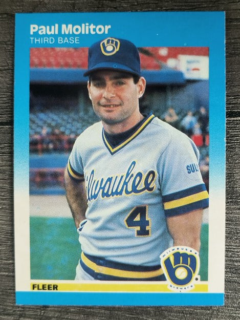1987 Fleer #350 Paul Molitor