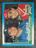 1987 Fleer #631 Fernando Valenzuela/John Franco
