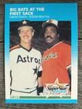 1987 Fleer #636 Glenn Davis/Eddie Murray