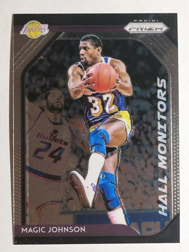 2018-19 Panini Prizm Hall Monitors #1 Magic Johnson