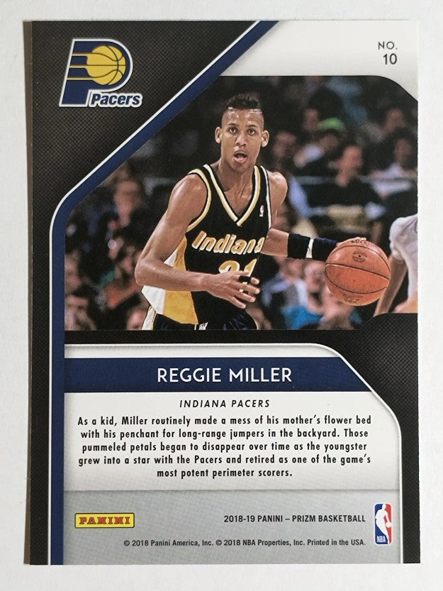 2018-19 Panini Prizm Hall Monitors #10 Reggie Miller