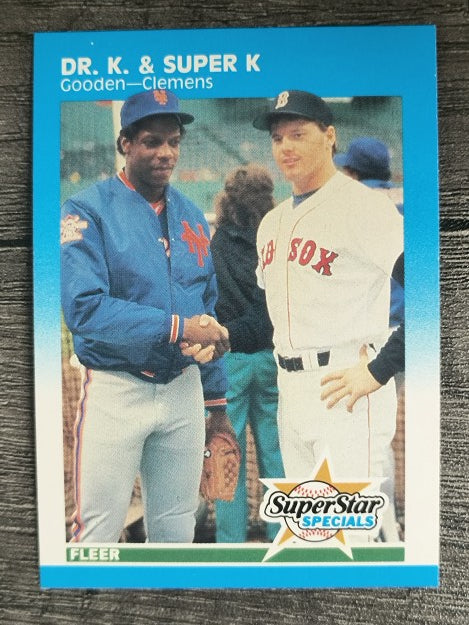 1987 Fleer #640 Dwight Gooden/Roger Clemens