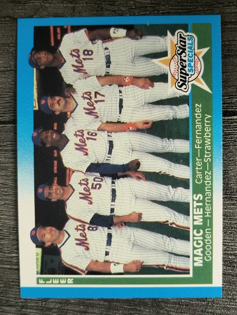 1987 Fleer #629 Gary Carter/Dwight Gooden/Keith Hernandez/Darryl Strawberry
