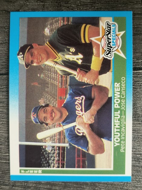 1987 Fleer #625 Pete Incaviglia/Jose Canseco