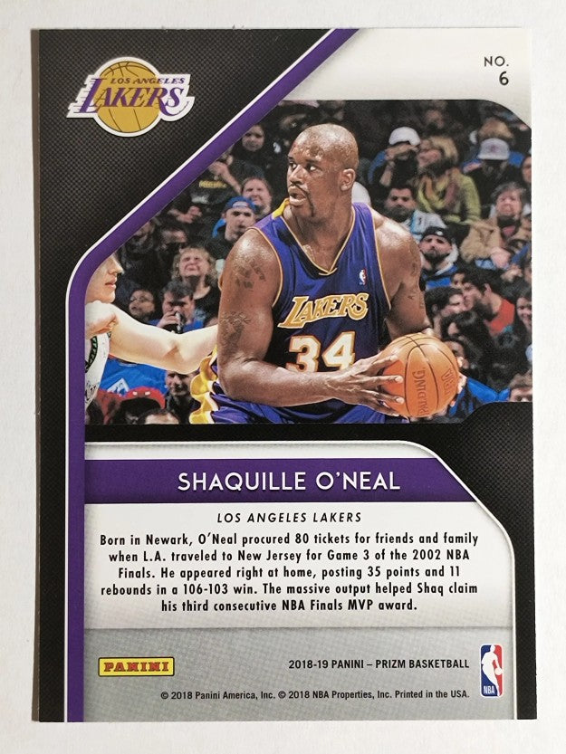 2018-19 Panini Prizm Hall Monitors #6 Shaquille O'Neal