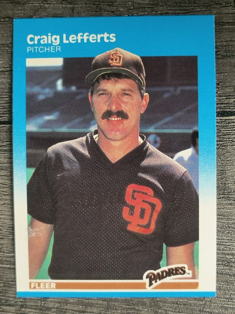 1987 Fleer #422 Craig Lefferts