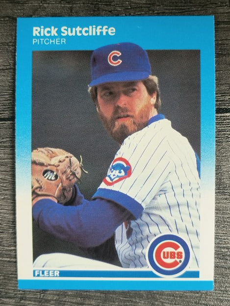 1987 Fleer #576 Rick Sutcliffe