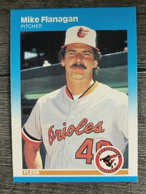 1987 Fleer #470 Mike Flanagan