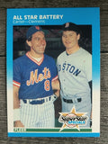 1987 Fleer #634 Gary Carter/Roger Clemens
