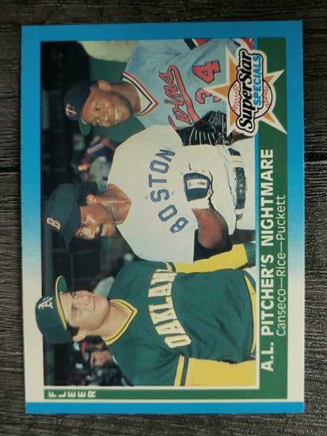 1987 Fleer #633 Jose Canseco/Jim Rice/Kirby Puckett