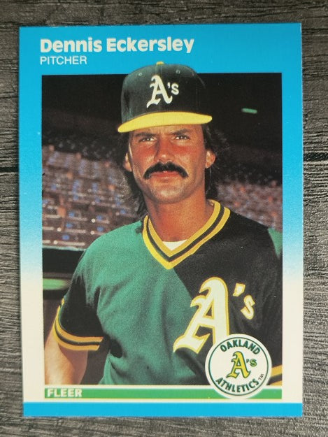 1987 Fleer Update Glossy #U30 Dennis Eckersley