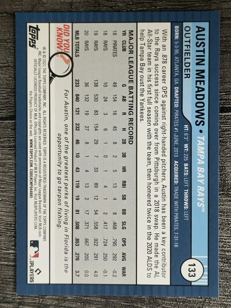 2021 Topps Big League #133 Austin Meadows