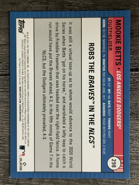 2021 Topps Big League #298 Mookie Betts HL