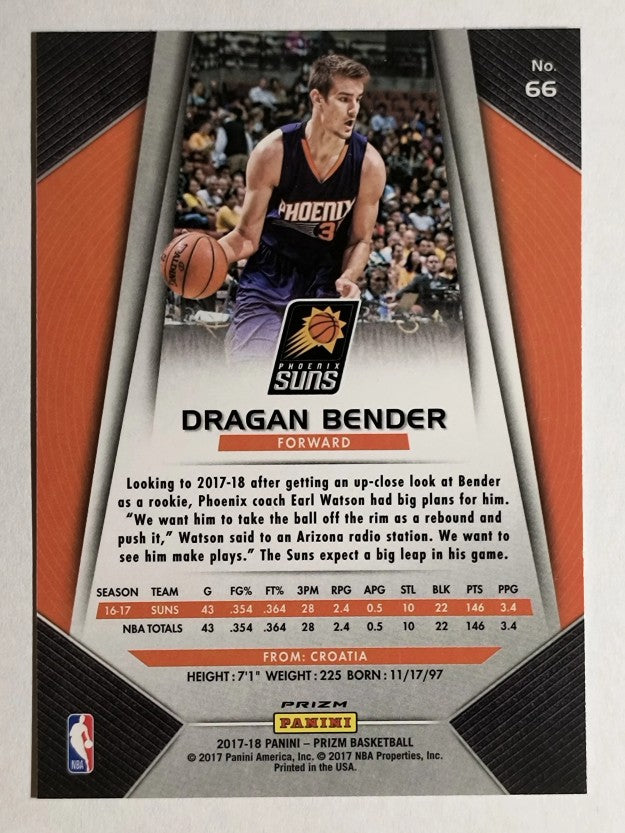 2017-18 Panini Prizm Prizms Red White and Blue #66 Dragan Bender