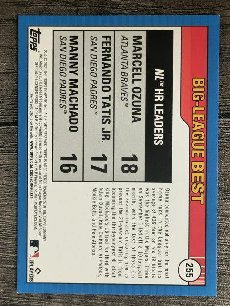 2021 Topps Big League #255 Fernando Tatis Jr./Manny Machado/Marcell Ozuna