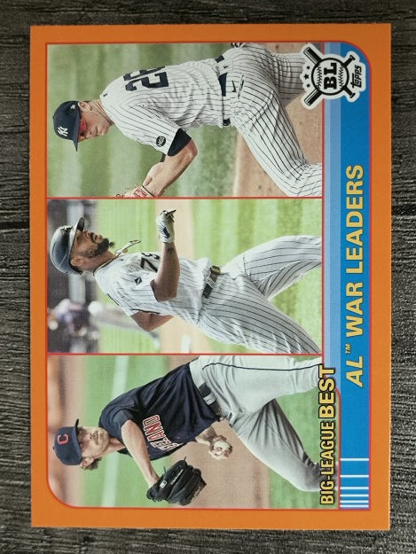 2021 Topps Big League Orange #257 Jose Abreu/DJ LeMahieu/Shane Bieber