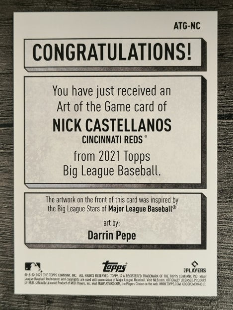 2021 Topps Big League Art of the Game #ATGNC Nick Castellanos