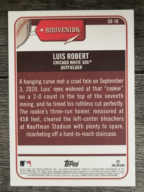 2021 Topps Big League Souveniers #SO10 Luis Robert