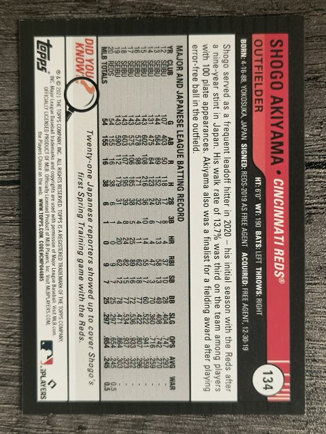 2021 Topps Big League #134 Shogo Akiyama