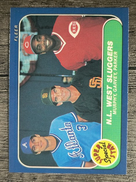 1986 Fleer #640 Dale Murphy/Steve Garvey/Dave Parker