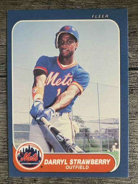 1986 Fleer #96 Darryl Strawberry