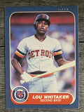 1986 Fleer #242 Lou Whitaker