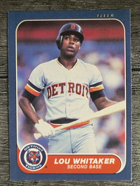 1986 Fleer #242 Lou Whitaker