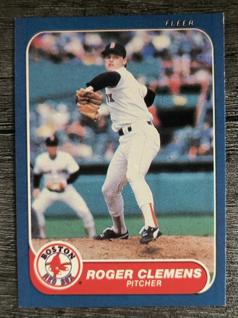 1986 Fleer #345 Roger Clemens (NM)