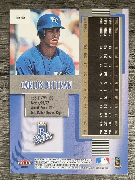 2001 Fleer Genuine #56 Carlos Beltran