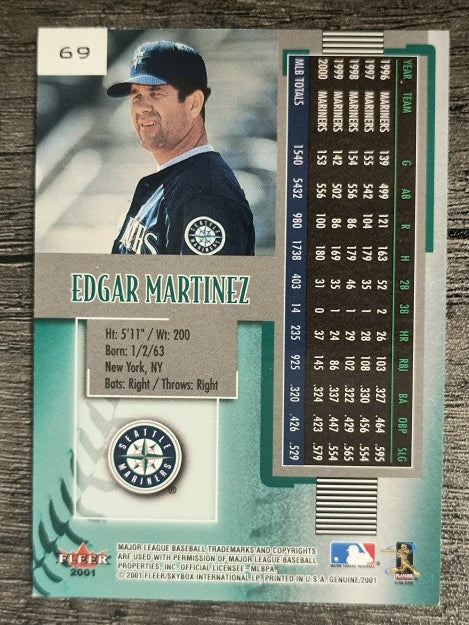 2001 Fleer Genuine #69 Edgar Martinez