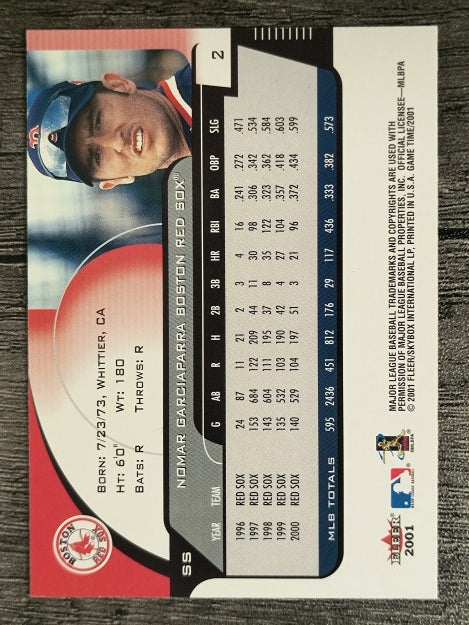 2001 Fleer Game Time #2 Nomar Garciaparra