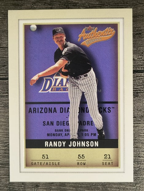 2002 Fleer Authentix #55 Randy Johnson