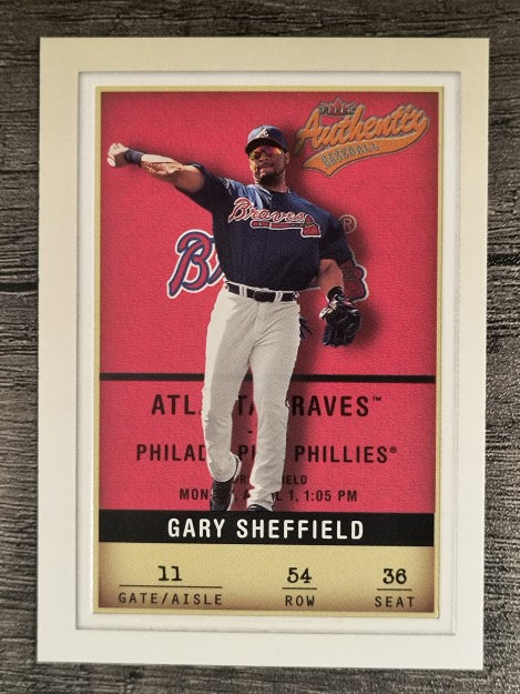 2002 Fleer Authentix #54 Gary Sheffield