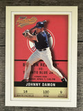 2002 Fleer Authentix #120 Johnny Damon Sox