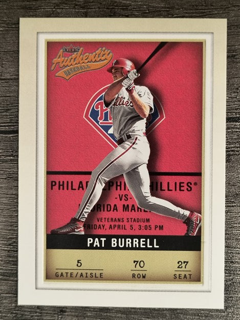 2002 Fleer Authentix #70 Pat Burrell