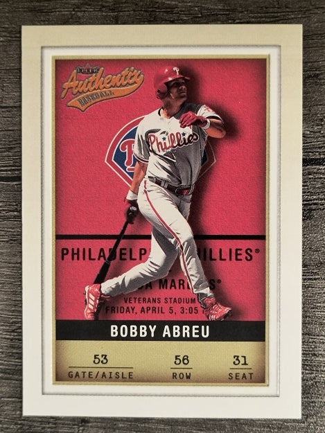 2002 Fleer Authentix #56 Bobby Abreu