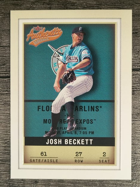 2002 Fleer Authentix #27 Josh Beckett