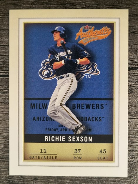 2002 Fleer Authentix #37 Richie Sexson
