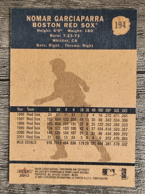 2002 Fleer Tradition #194 Nomar Garciaparra