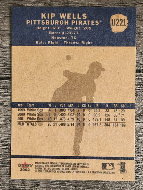 2002 Fleer Tradition Update #U221 Kip Wells
