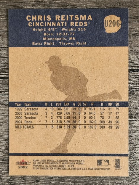 2002 Fleer Tradition Update #U206 Chris Reitsma