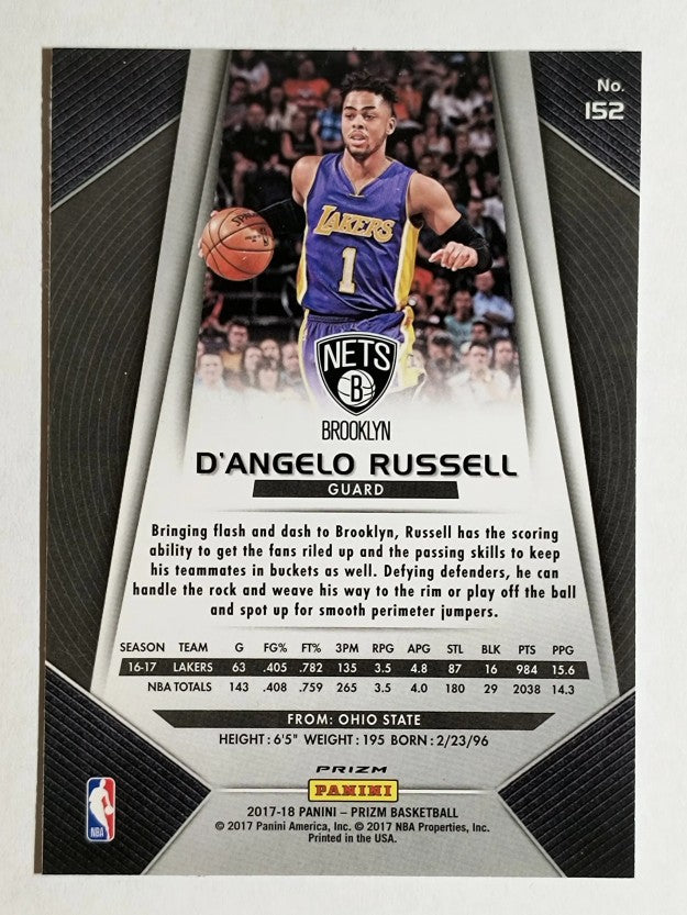 2017-18 Panini Prizm Prizms Fast Break #152 D'Angelo Russell
