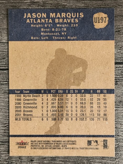 2002 Fleer Tradition Update #U197 Jason Marquis