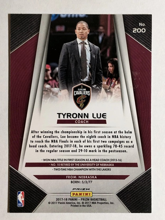 2017-18 Panini Prizm Prizms Red White and Blue #200 Tyronn Lue CO