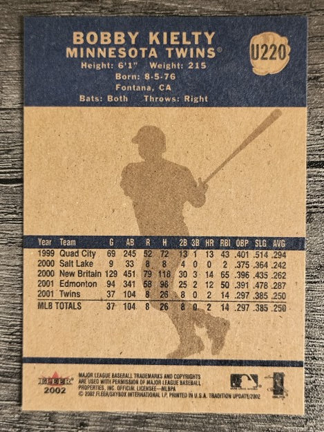 2002 Fleer Tradition Update #U220 Bobby Kielty